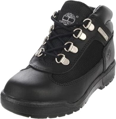 Timberland Niños Junior Bota de Campo Cuero y Tela Negro Grano Completo TB015906001 Foto 1 de 4