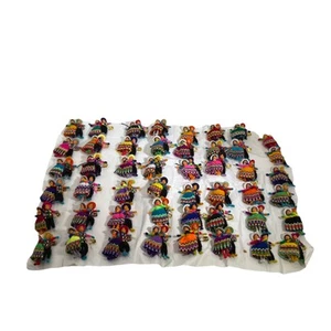 48 Pack Peruvian Worry Doll Brooch Pins Couples Pair Handmade Lot - Picture 1 of 7