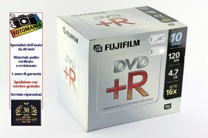 10 DVD Fuji DVD+R 4.7GB 120min 16X New Box - Afbeelding 1 van 2