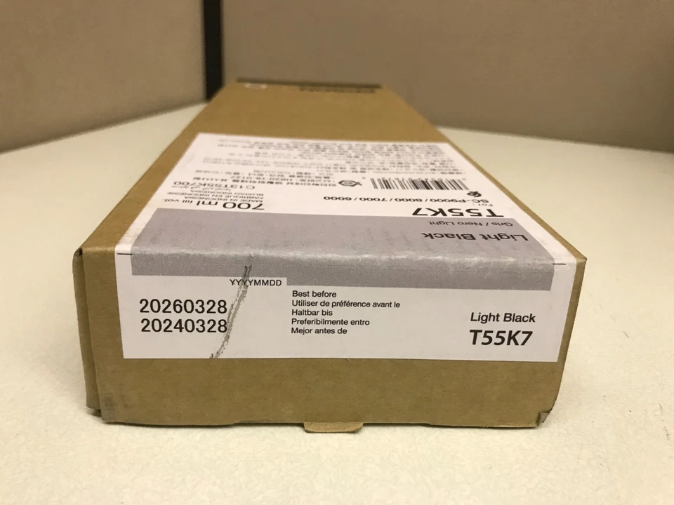 Cartucho de tinta negro claro original sellado Exp.2026 Epson T55K7 700 ml Foto 1 de 1