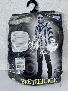 Beetlejuice Hoodie Zip Jacket Costume Green Striped Men's Medium - Picture 1 of 8