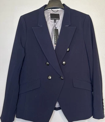 Banana Republic Blazer Tailored Performance Navy Size 14 NWT - Image 1 of 4