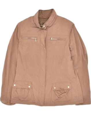 GEOX Womens Rain Jacket UK 18 XL Brown Polyester AA97 - Image 1 of 3