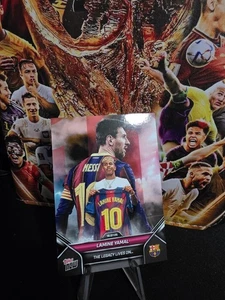 2025 Topps NOW FC Barcelona LAMINE YAMAL & MESSI # The Legacy Lives On - Bild 1 von 2