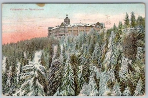 VOKSENKOLLEN SANATORIO NORUEGA TRATAMIENTO TUBERCULOSIS HOSPITAL POSTAL 1910 - Imagen 1 de 2