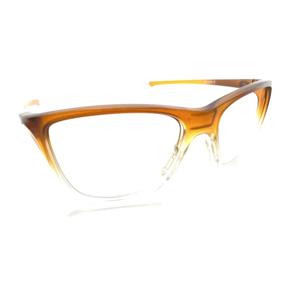 Oakley Reverie OO9362-0955 Clear Orange Wrap Sunglasses Frames 55-16 131 Sports - Image 1 of 4