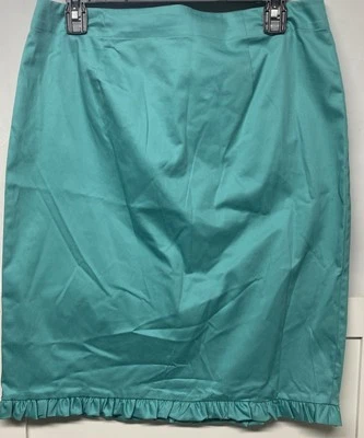 Sunny Leigh Women’s Pencil Skirt Size 8 Aqua Knee Length Stretch Classic - Image 1 of 4