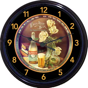 Reloj de pared bandeja de cerveza rosa blanca Dallas TX Dallas Brewing Co Ale cerveza hombre cueva - Imagen 1 de 1