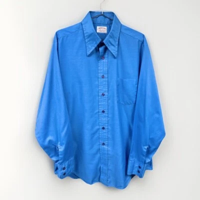Vintage McGregor Scotset Shirt Long Sleeve Button Up Blue Large XL - Image 1 of 4
