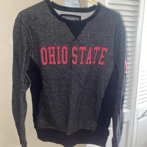 Felpa OHIO STATE BUCKEYES Collo Crew MEDIO ADULTO NCAA COLOSSEO Logo Cucito - Foto 1 di 5