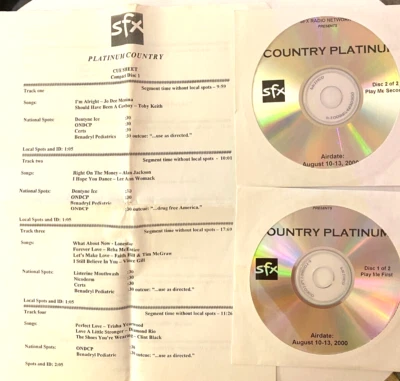 8/10/00 PLATINUM COUNTRY 2 HR SPECIAL; GARTH, TOBY, JO DEE, LE ANN, REBA, FAITH - Image 1 of 2