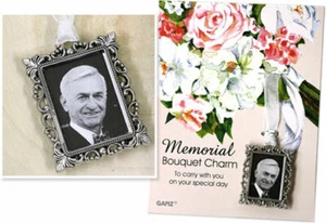 Bridal Memorial Bouquet Charm - Picture 1 of 3