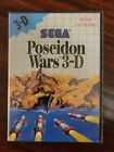 Poseidon Wars 3-D (Sega Master, 1989) rare hard to find