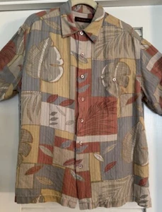 Tori Richard Shirt LARGE Multicolor Floral Hawaiian Silk Short Sleeve 2366 - Picture 1 of 9