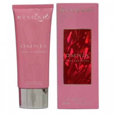 BVLGARI OMNIA PINK SAPPHIRE BATH AND SHOWER GEL 100ML - NEW BOXED & SEALED - Image 1 of 2