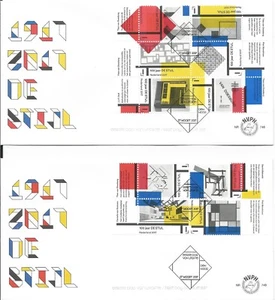 Nederland - FDC 748 a+b De Stijl - Imagen 1 de 1