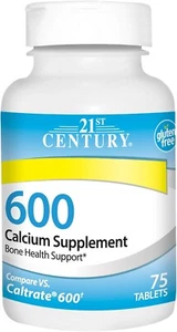 21st Century Calcium Supplement, 600 mg, 75 Count - Picture 1 of 7