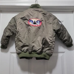 VTG USAF High Altitude Aviator Flight Jacket 4 Patches Youth Boys Sz. M / 6 READ - Picture 1 of 12