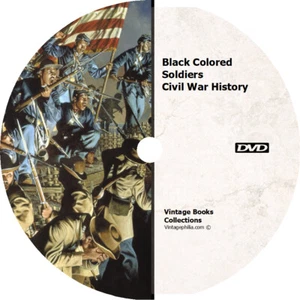 * BLACK COLORED SOLDIERS 14 BOOKS * AMERICAN US CIVIL WAR HISTORY on DVD * - Bild 1 von 1