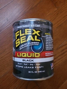 1 Qt/32floz Black Flex Seal Liquid LFSBLKR32 - Picture 1 of 4