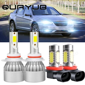 For Chrysler 200 2013-2015 - 4X LED Headlight High Low Beam + Fog Light Bulb 60W - Picture 1 of 14