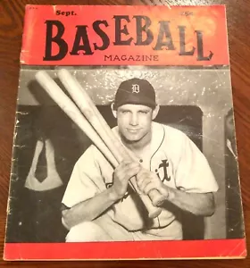 VINTAGE 'RIVISTA BASEBALL' SETTEMBRE 1950 - RARO! - Foto 1 di 12