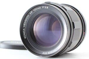 [Exc+5] Konica Hexanon AR 100mm F/2.8 Portrait Lens From JAPAN