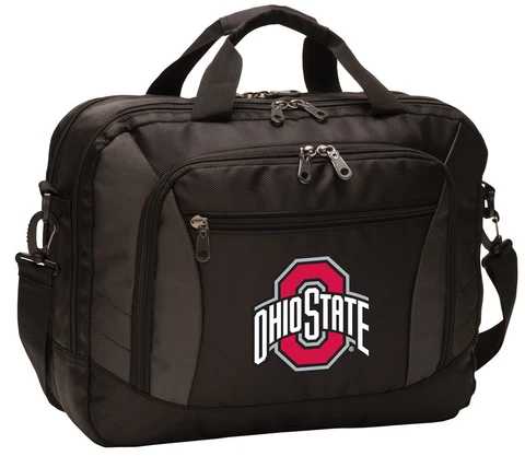 OSU Buckeyes Laptop Bag Ohio State Computer Bags Messenger LOADED With POCKETS! Cover