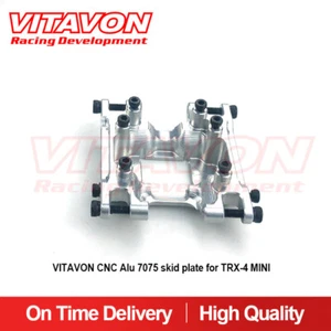 Vitavon CNC Alu 7075 Rutschplatte für TRX-4 MINI silber - Bild 1 von 3