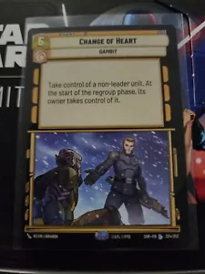 STAR WARS UNLIMITED CHANGE OF HEART LEGENDARY RARE - Picture 1 of 1