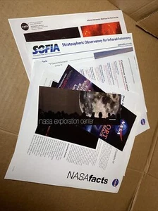 LOTE DE PÁGINA DE FOLLETO DE FOLLETO DE LA NASA (7x) SOPHIA / INFARED / KEPLER + VOLANTES PROMOCIONALES - Imagen 1 de 7