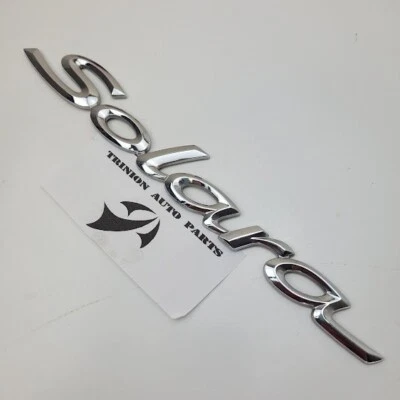 Placa de identificación emblema maletero trasero Toyota Solara 1999-2003 cromada OEM Foto 1 de 3