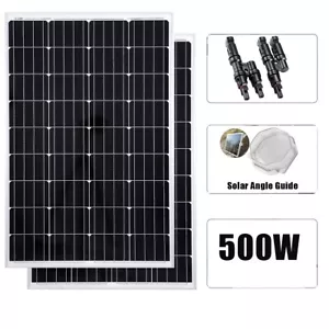 500W 12V Mono Solar Panel Caravan Home Off Gird Battery Charging 2 x 250 Watt AU - Picture 1 of 13