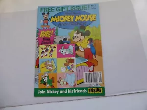 MICKEY MOUSE Vintage UK Disney Magazine # No 3 ISSUE, INC STICKER 1989 - Bild 1 von 2
