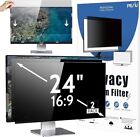 [2-Pack] 24 Inch Computer Privacy Screen Filter for 16:9 Widescreen Monitor