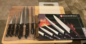 Kuchenstolz Precision Crafted Cutlery 6 Piece Set w/Cutting Board New - Picture 1 of 2