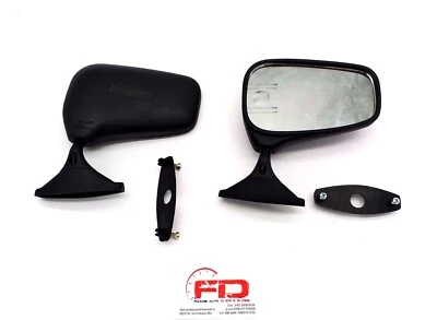 COPPIA SPECCHI SPECCHIETTI RETROVISORI SX DX A VITE PER FIAT 126 127 PANDA 30 45 - Immagine 1 di 4