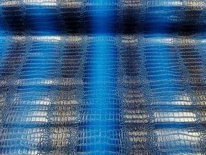 Tapicería de cuero falso Gator, tela de textura de piel sintética de cocodrilo 3D por yarda - Imagen 1 de 40