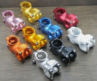 1 1/8" Track Road Bike Threadless STEM 50mm MTB Cruiser Bicycle 1"25.4 Handlebar - Image 1 of 4