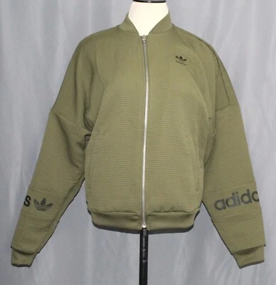 Chaqueta Adidas Originales Verde Oliva Waffle Cremallera Completa Para Mujer Talla XS EXCELENTE Foto 1 de 4