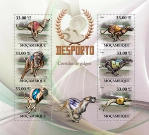 Mozambique 2010 MNH - Greyhound Racing (Dogs). Sc 2006, Mi 3779-3784 - Picture 1 of 1