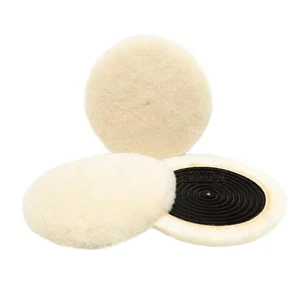 SPTA 3Pcs 5 Inch Wool Buffing Polishing Cutting Pads Car Polisher Compounding - Picture 1 of 7
