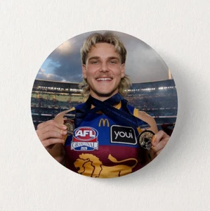 Will Ashcroft BRISBANE LIONS AFL 2025 Norm Smith Medal Badge 57mm Premiership - Picture 1 of 12