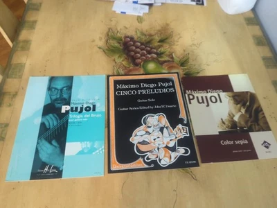 Máximo Diego Pujol Works For The Classical Guitar Rare Sheet Music - Image 1 of 4