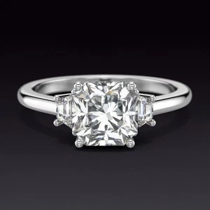 1.36ct LUCERE CUT DIAMOND ENGAGEMENT RING GIA CERTIFIED I VS1 RADIANT PLATINUM - Picture 1 of 2
