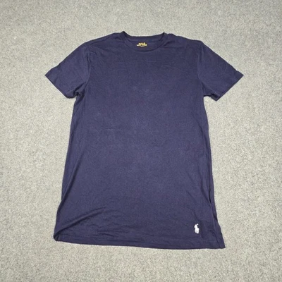 Ralph Lauren Shirt Mens MEDIUM blue crew neck short sleeve cotton casual Size M - image 1 of 4