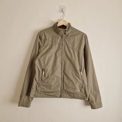 Merrell Jacket Adult Large Green Tan Lightweight Nylon Full Zip Y2K Lined Pocket - Image 1 of 4