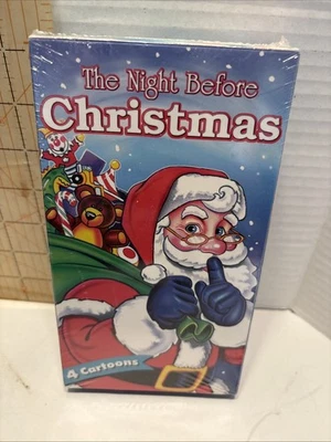 Night Before Christmas VHS Vintage 4 Cartoons Good Times Home Video New Sealed - Image 1 of 4