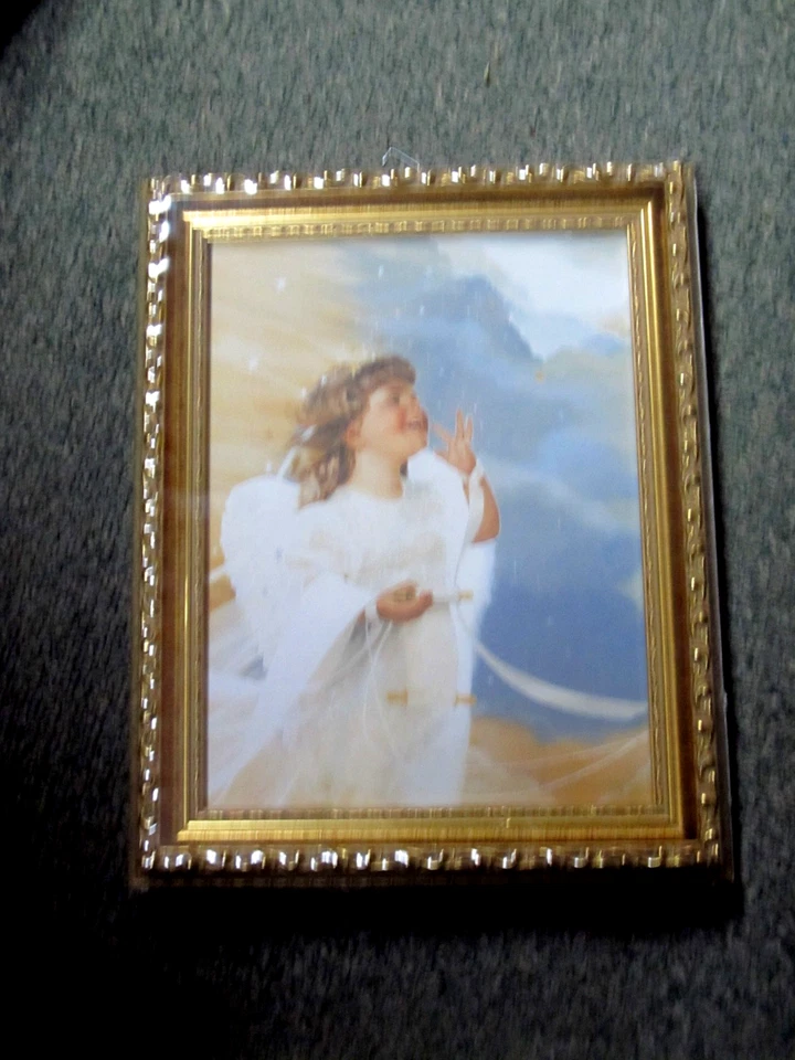 CANCIÓN CELESTIAL Donald Zolan litografía enmarcada (1993) arte impreso niños 8"x6" Foto 1 de 1