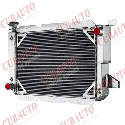 4 ROW Aluminum Radiator Fit 1985-1997 FORD Bronco F150 F250 F350 7.5L 5.0/5.8L Foto 1 de 4